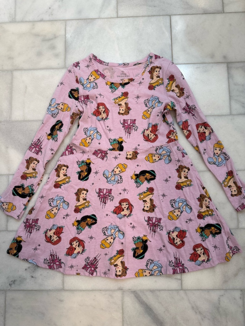 Disney Princess Girls Long Sleeve Dress